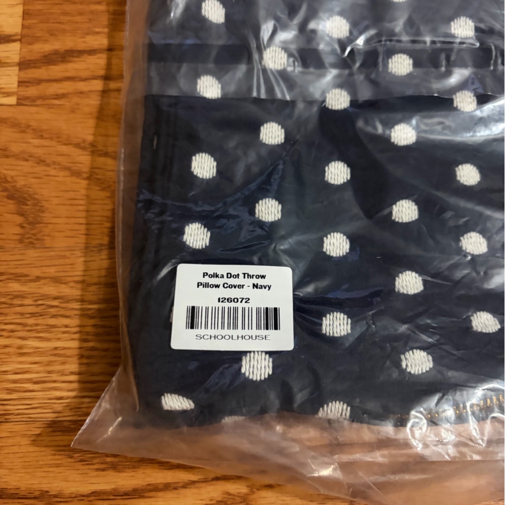 NEW Schoohouse Polka Dot Throw Pillow Cover - Picture 3 of 4